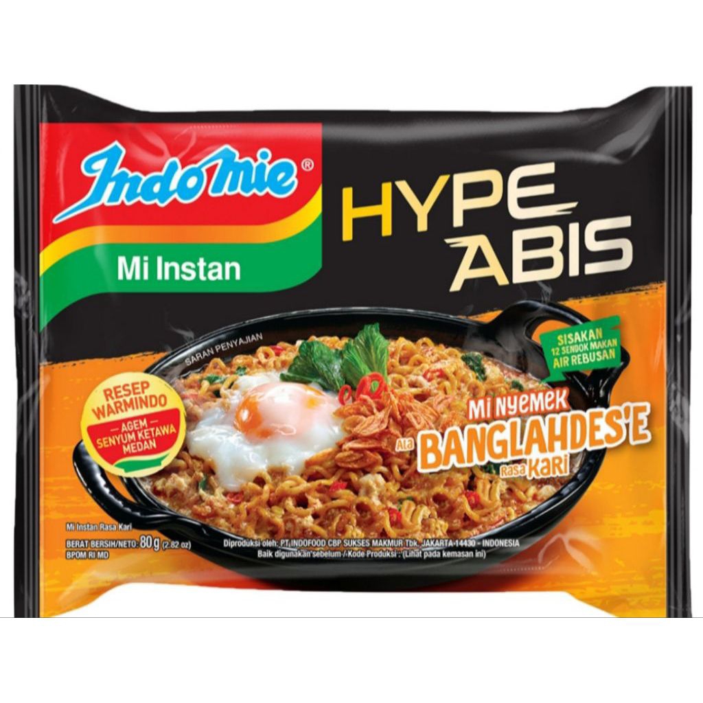 

INDOMIE HYPE ABIS MIE NYEMEK BANGLADESH 80gr