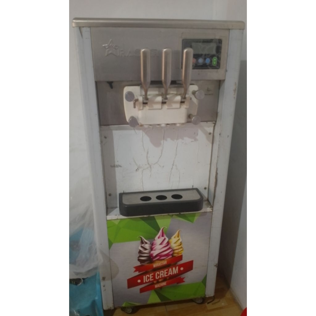 Mesin soft ice cream Wirastar 3 Tuas second like NEW