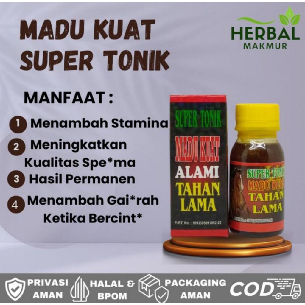 

madu kuat tonik super josss