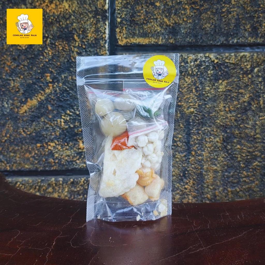 

Classica2106 Paket Hemat 12 Bungkus Baso Aci Ayam Suwir Exstra Pedas