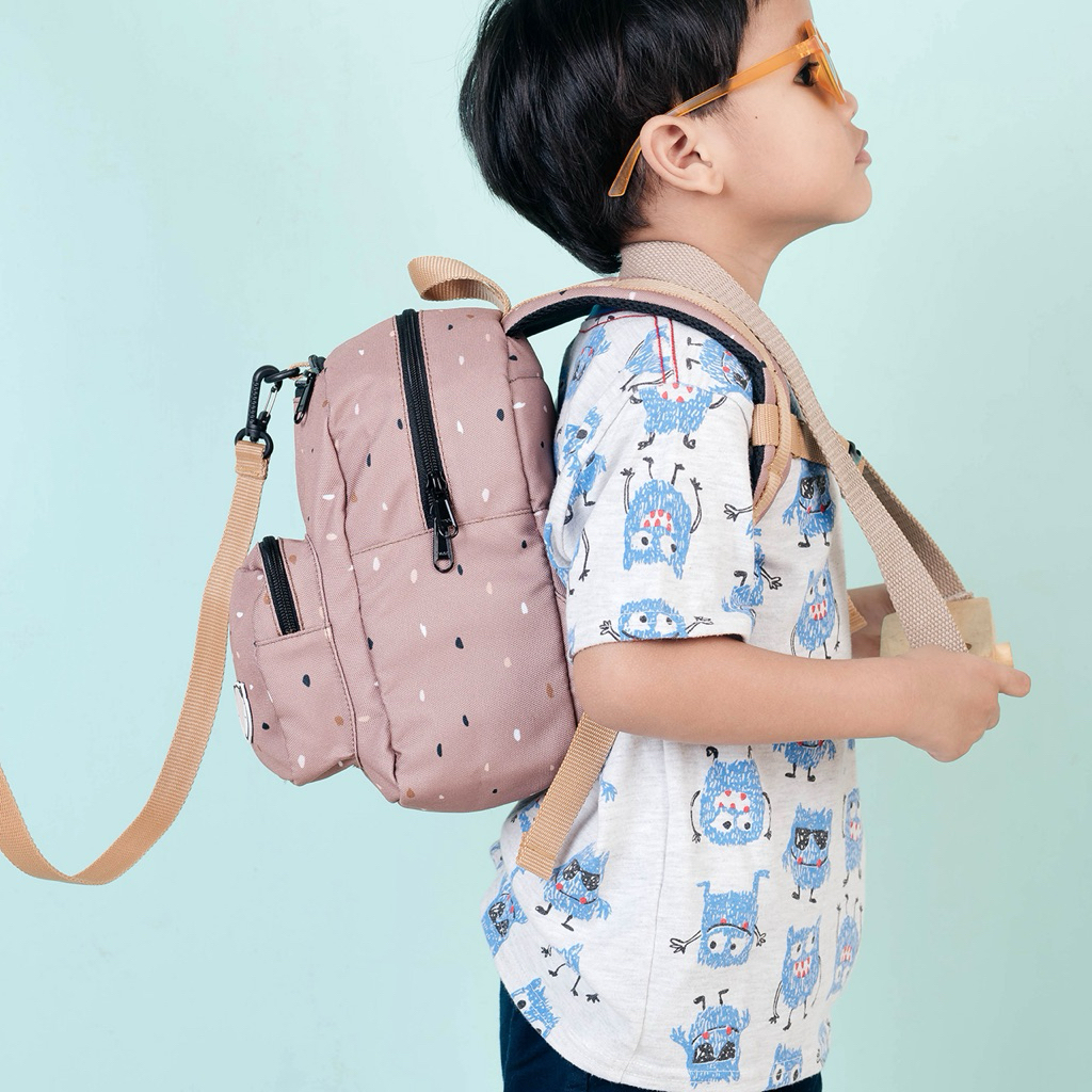 Little Munya Toddler Harness Backpack Tas Ransel Anak Toddler Tas Ransel Anak Paud Colorful - Xans