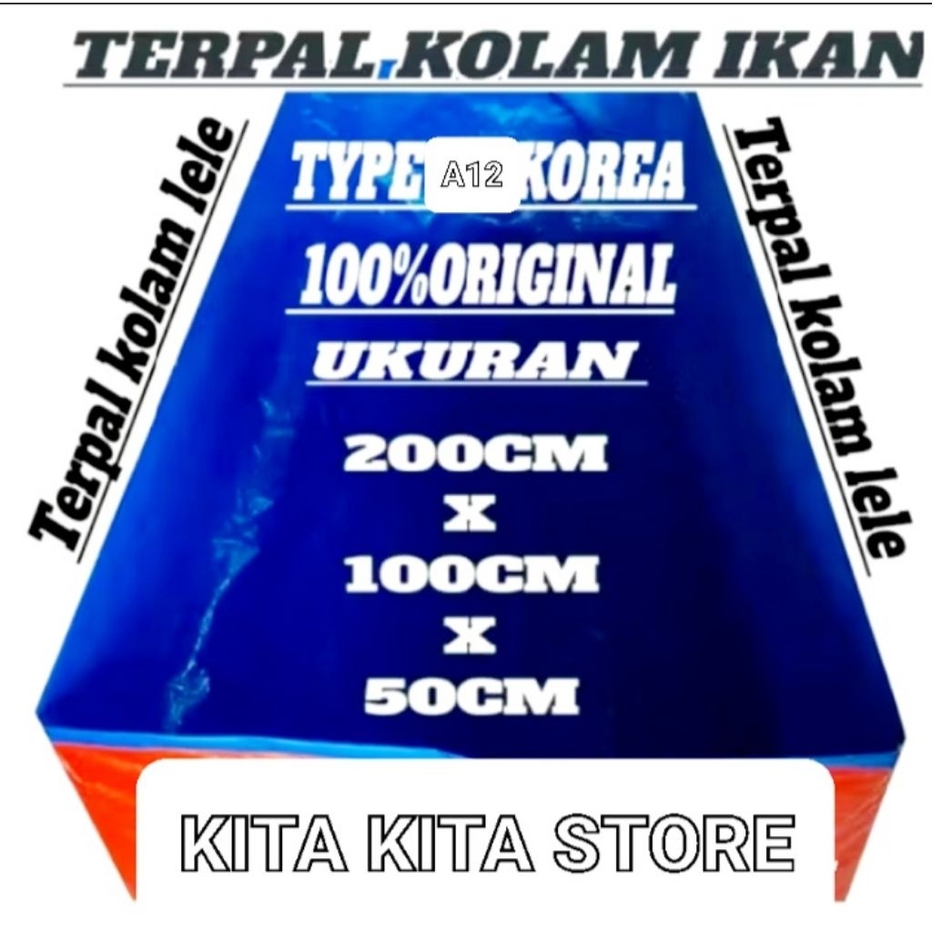 Terpal Kolam Ikan 300x200x50 A12 Kolam Terpal Budidaya