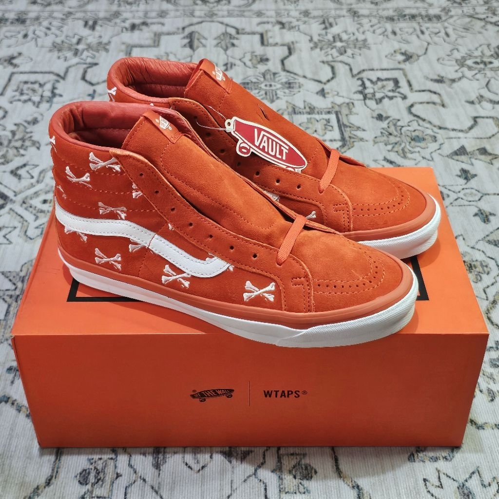 Vans x Wtaps Tokyo Sk8 Hi Bones Orange White (ORIGINAL BNIB RESMI VANSINDO PT NAVYA/GMG)