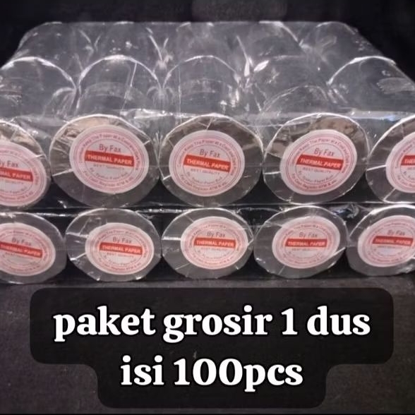 

100 Roll Kertas Thermal Edc 58 x 40mm struk kasir