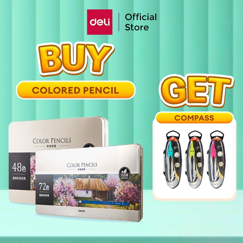 

KODE Y8I Deli Highgrade Oil Pencil Color Pensil Warna Minyak 4872 Warna 6567 6568