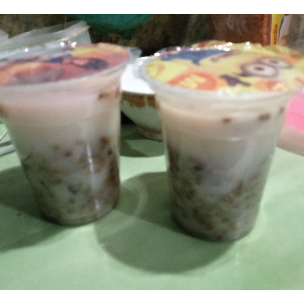 

bubur kacang ijo & ketan hitam+roti khasMadura