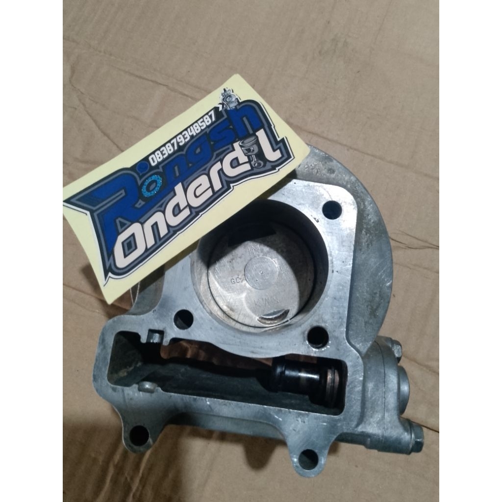 CYLINDER BLOK SEHER BLOK PISTON HONDA BEAT KARBU SCOOPY KARBU KODE KVY ORIGINAL
