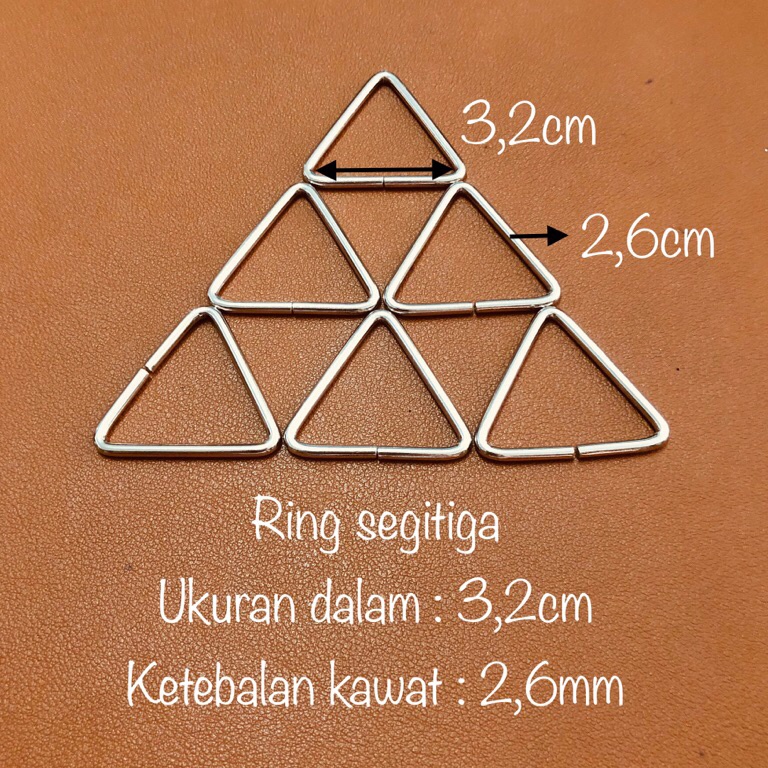KODE U86X ring segitiga besi 32cm  ring segitiga tas 32cm  ST 26  32
