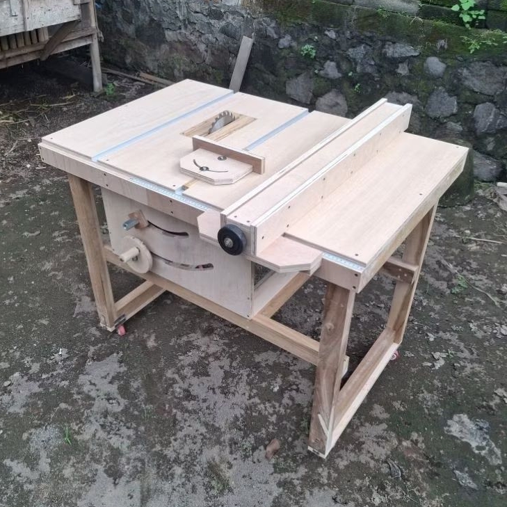 Table saw rakitan circular saw bisa miring 45 derajat