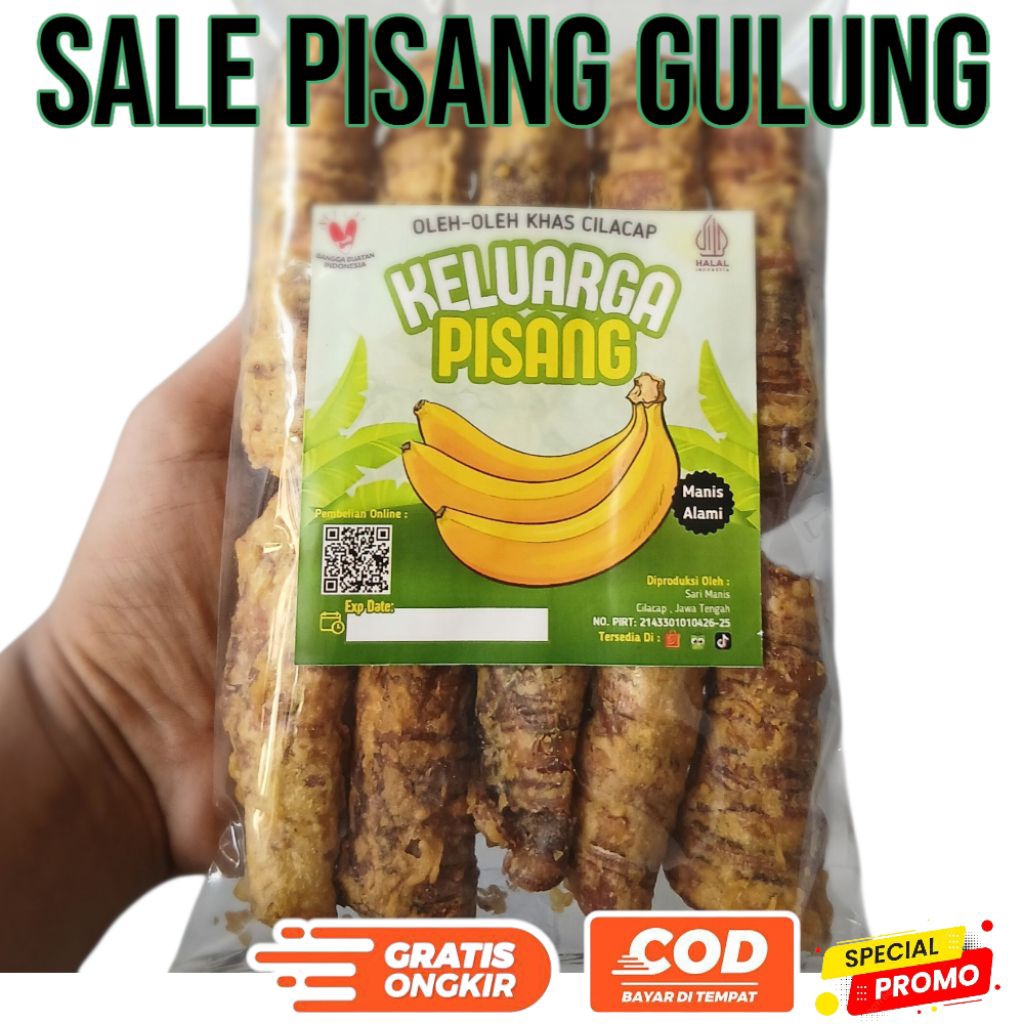 

Sale pisang gulung manis alami pisang madu