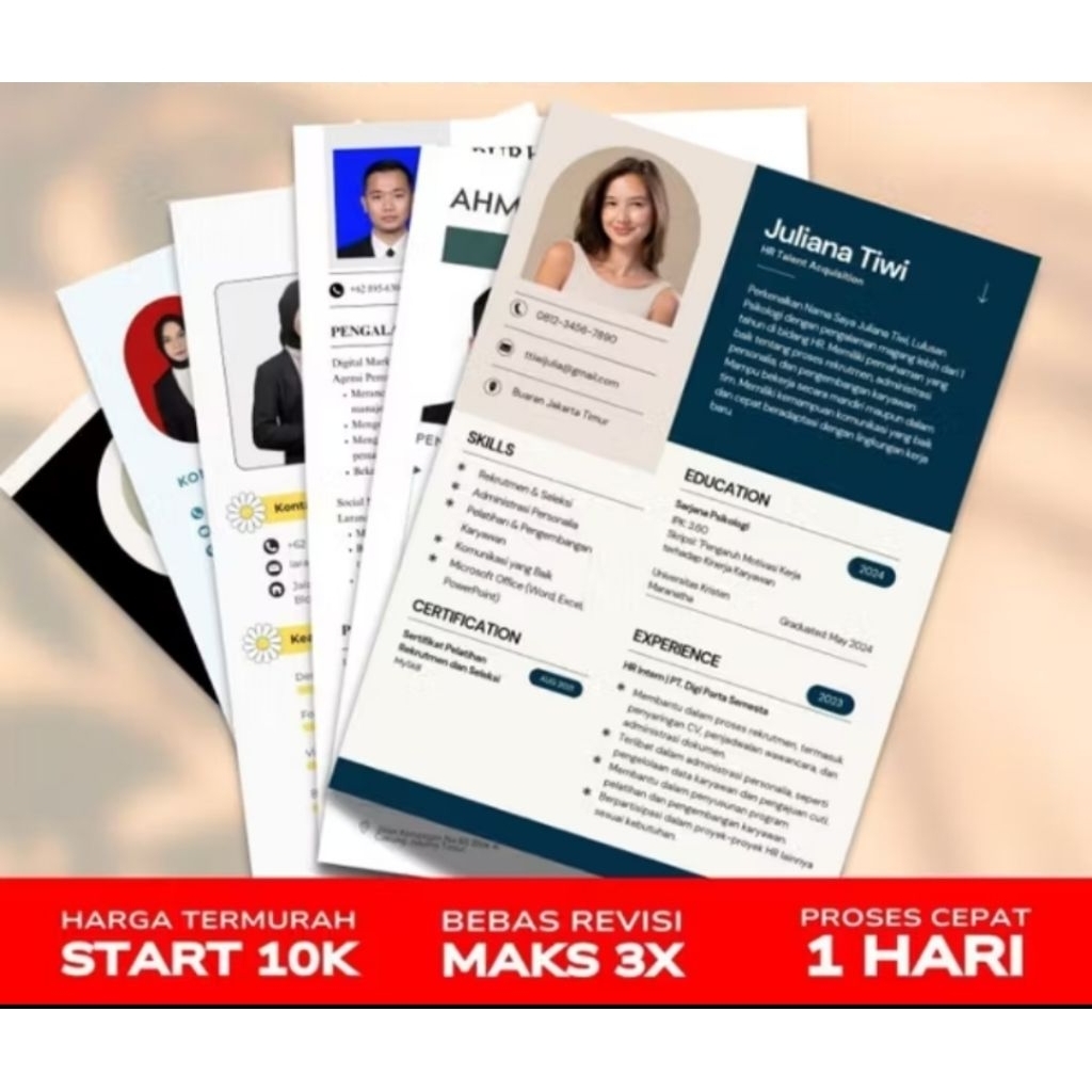 

Pembuatan CV Profesional Jasa