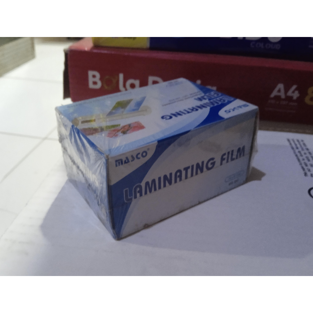 

MASCO Laminating Film / Plastik Laminating KTP Tebal 250 Micron untuk ID Card / SIM dll (isi 100 lembar)