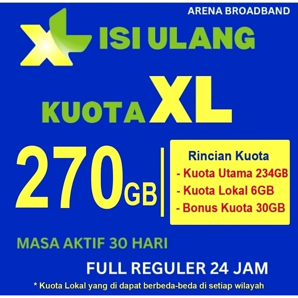 Isi Ulang Kuota XL Inject / Tembak Kuota