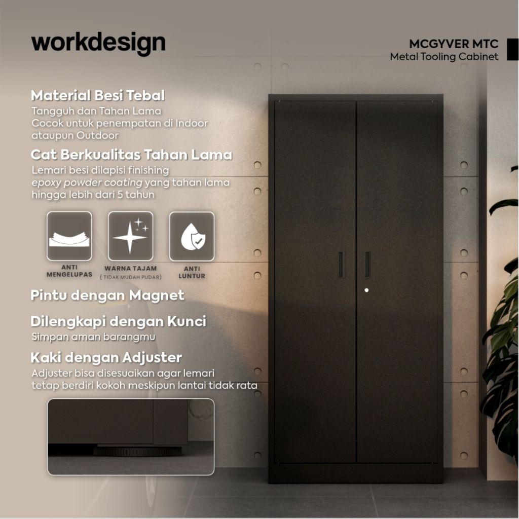 WORKDESIGN - MCGYVER MTC LEMARI BESI SERBAGUNA / KABINET PERKAKAS TUKANG BENGKEL / TOOL BOX ORGANIZE