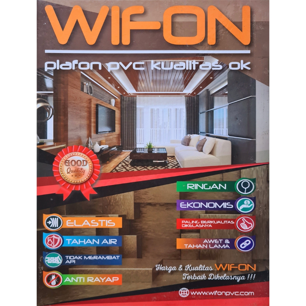 Plafon Pvc GLOSSY Motif Cerah Modern HARGA PERMETER