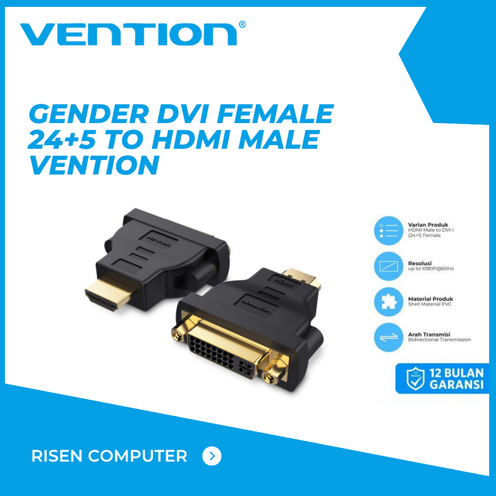 VENTION DVI 24+5 TO VGA Converter Video Adapter Monitor Ps3 Ps4 Smart Box