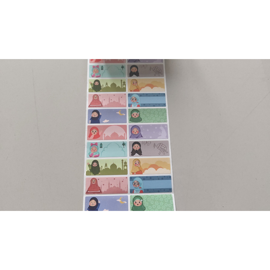 

Anak Hijab Soleha Label nama sticker label name waterproof