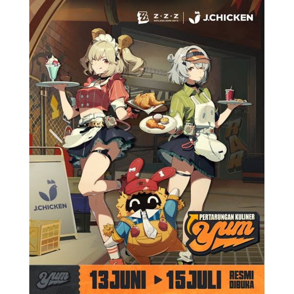 Official Merchandise kolab Zenless Zone Zero x JChicken