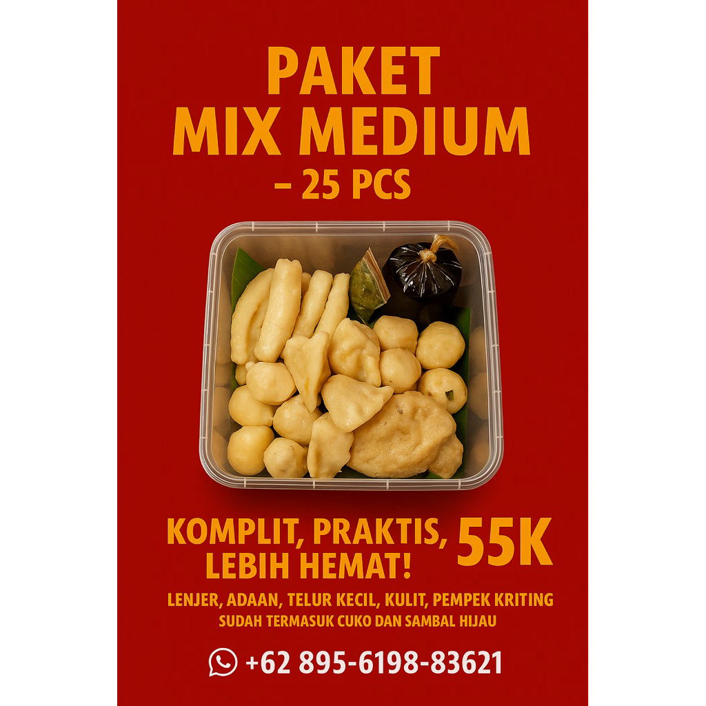

pempek paket mix medium
