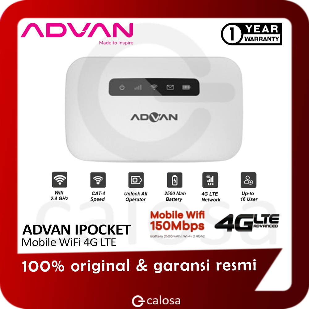 Modem WiFi ADVAN iPocket 4G LTE Mobile WiFi Hotspot Portable