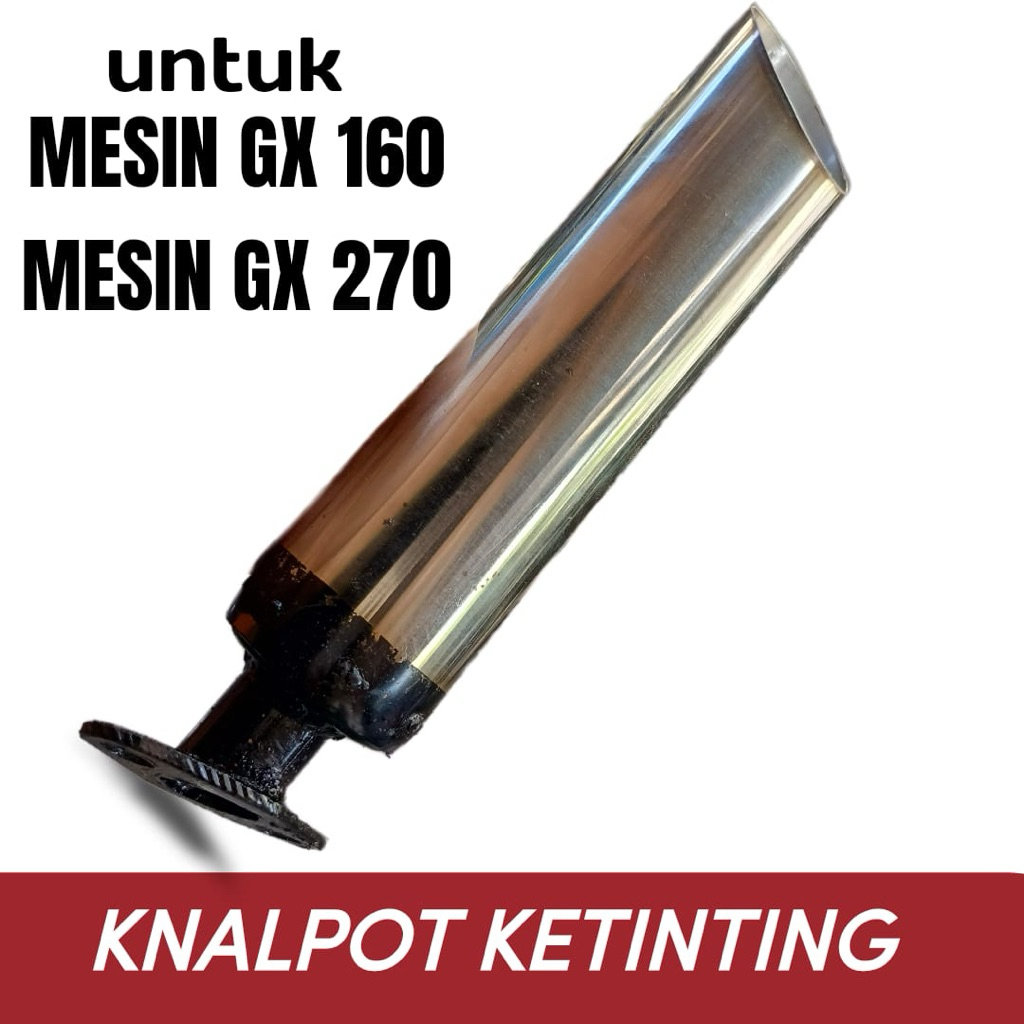 KNALPOT KETINTING ANTI KARAT GX160&Gx270(6smpai10hp)