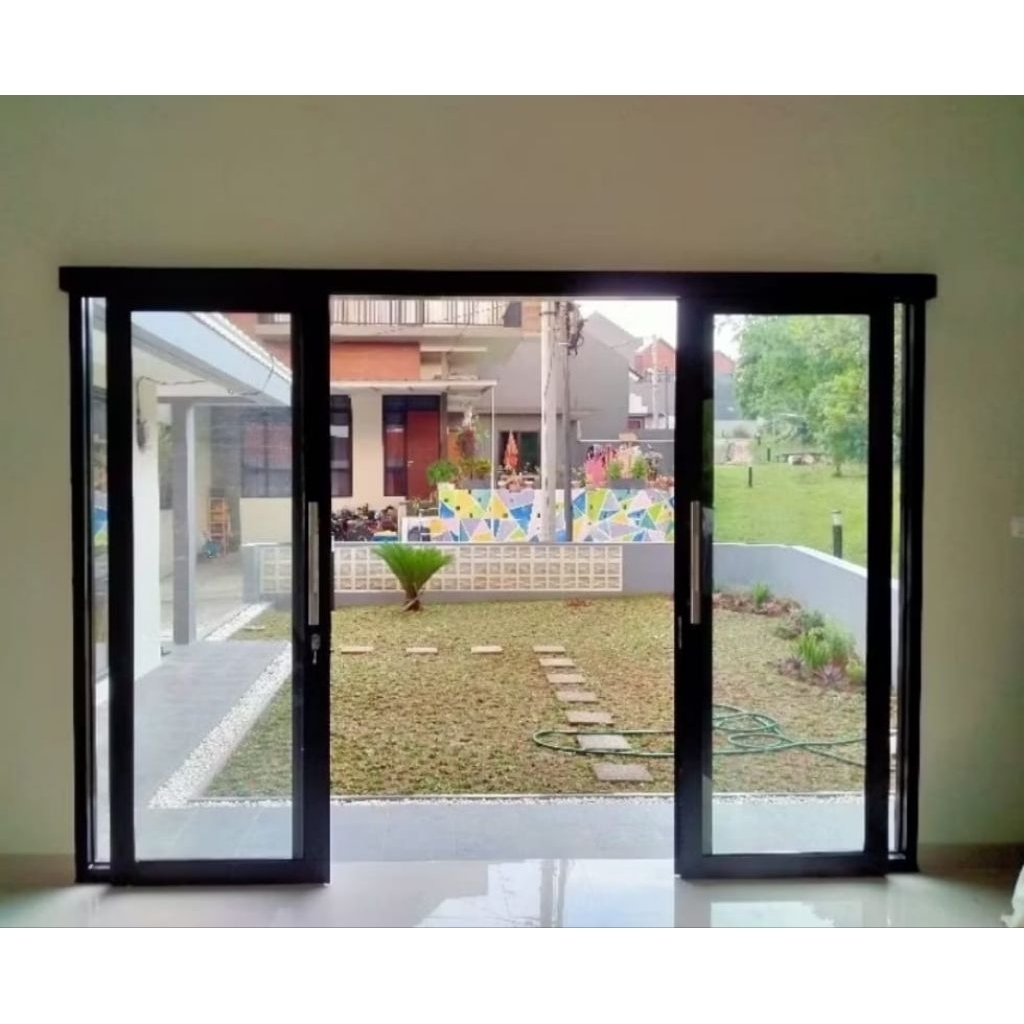 Pintu Geser Aluminium Kaca