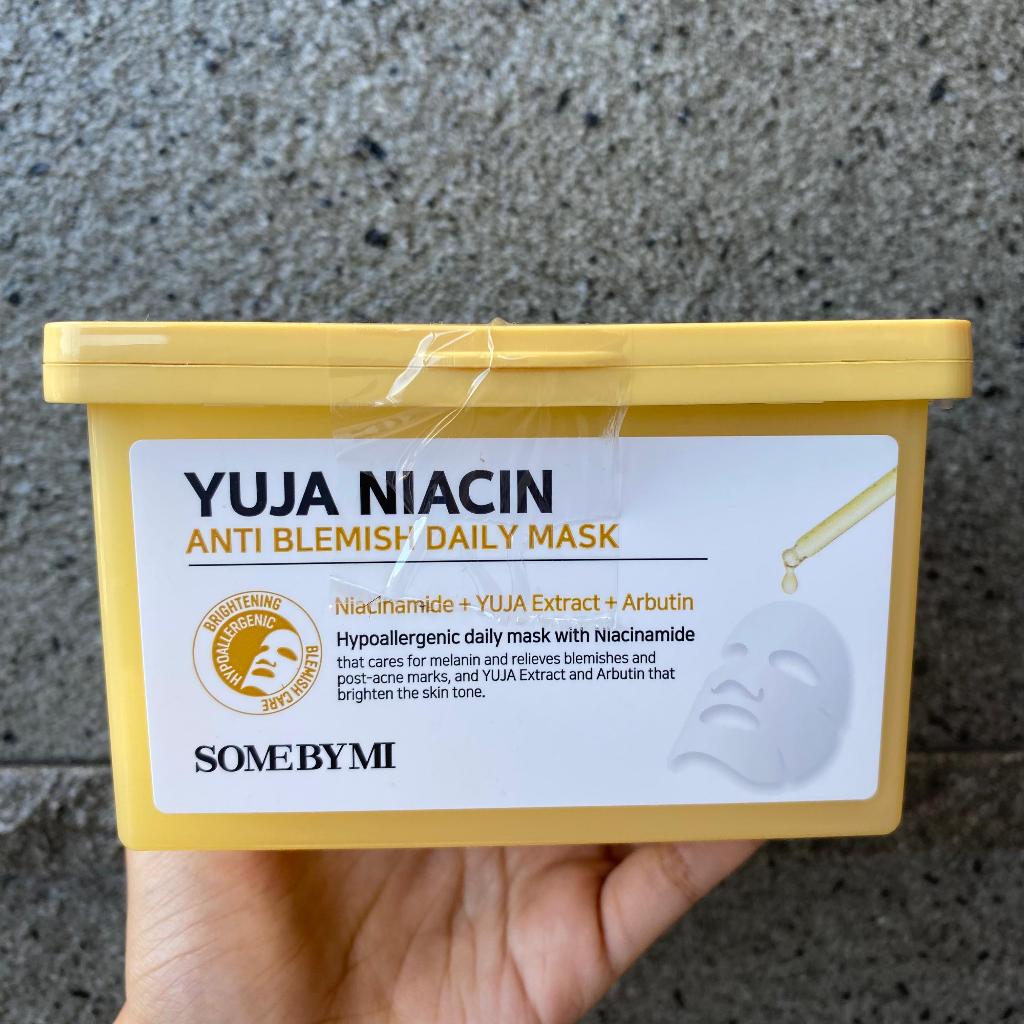 (ORI EXP 2028) SOME BY MI YUJA NIACIN ANTI-BLEMISH DAILY MASK