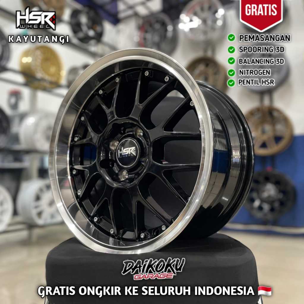 Velg Mobil Celong Ring 15 hsr oita r15 lubang 4 pelek racing brio agya ayla calya dll