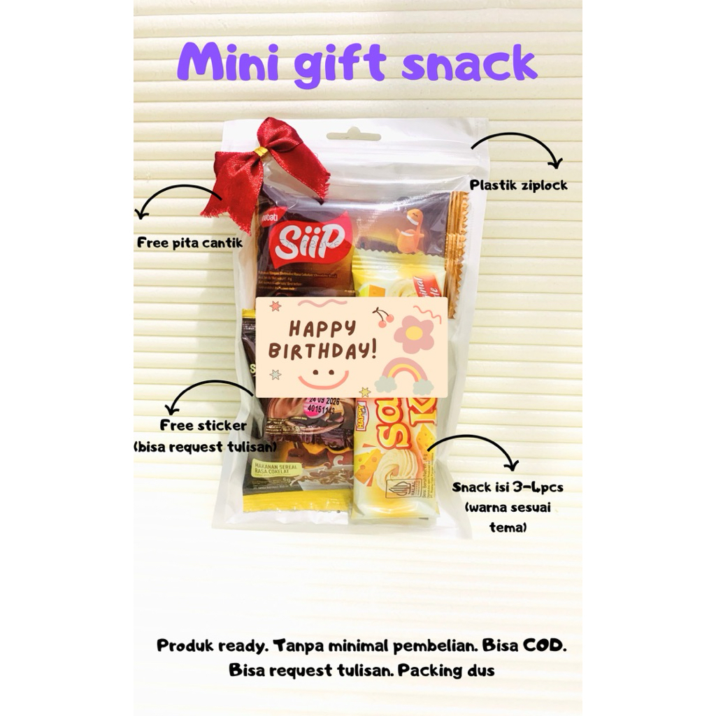 

MINI GIFT SNACK MURAH / mini gift ultah / mini gift wisuda / mini gift murah