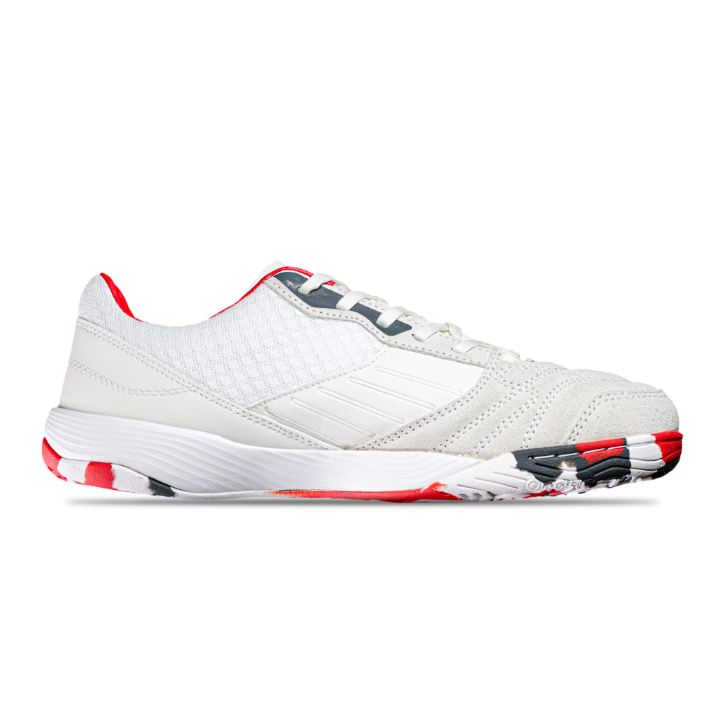 TERBARU Ortuseight x Rank Sports Sepatu Futsal Jogosala Ascend SE - White/Ortred/Grey