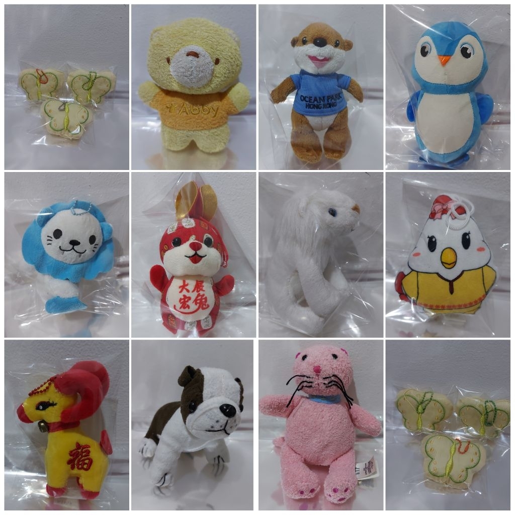 boneka preloved, halus lembut, new tag, bersih, ganci murce, sisa import