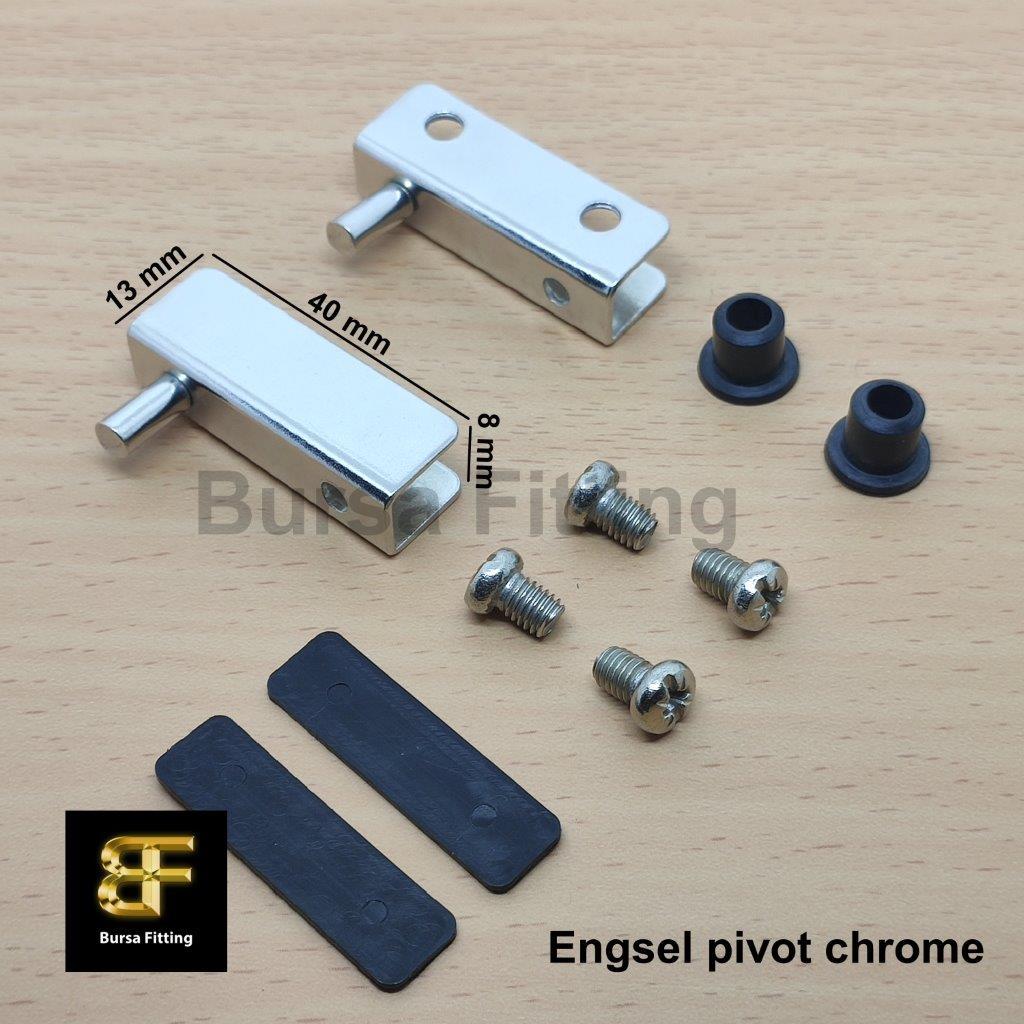 Engsel jepit kaca / engsel pivot pintu kaca / engsel kaca lemari