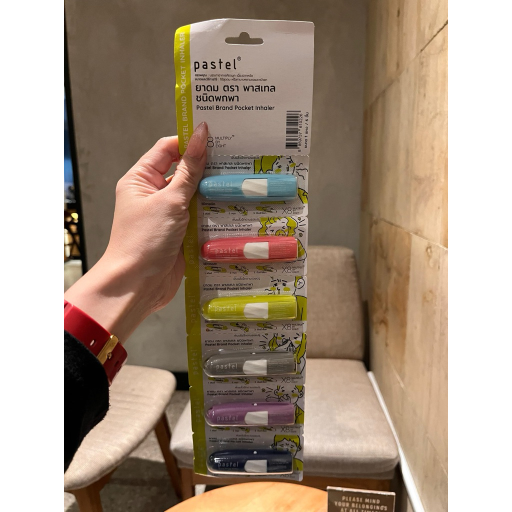 [READY STOCK] Inhaler Pastel Thailand Pocket beli di tofu skincare/ Asli thailand 2 in 1 Inhaler/ Mi
