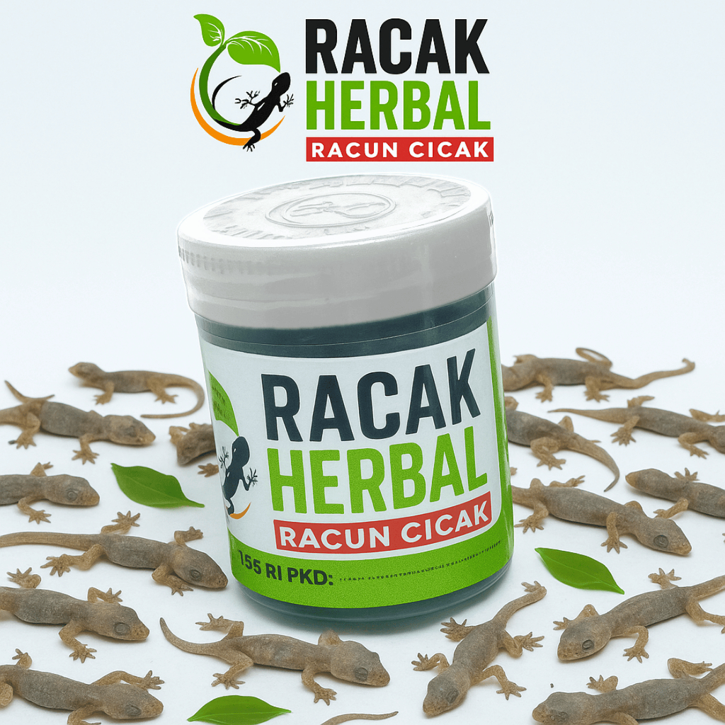 Racun Cicak Ampuh - Racak Herbal - Racun Cicak Herbal Original Aman - Obat Pembasmi Cicak