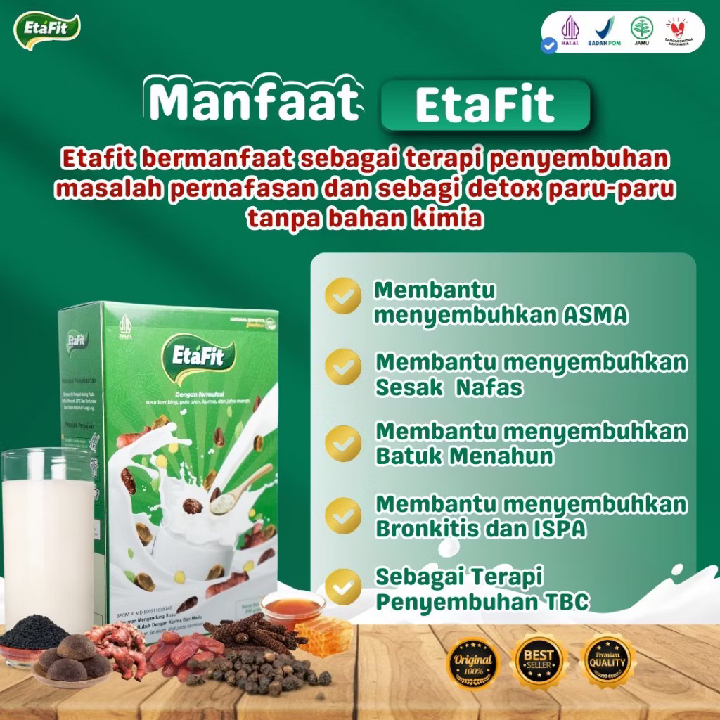 

ETAFIT - Obat Batuk Menahun Kering Berdahak - Susu Kambing Etawa Asli 100% Original