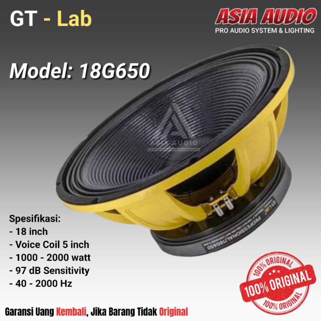 SPEAKER COMPONENT GT-LAB 18G650
