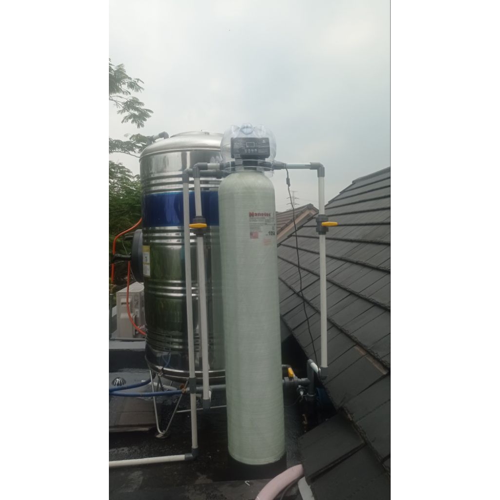 FILTER AIR SUMUR TABUNG FRP 1054 FULL AUTOMATIC BACKWASH