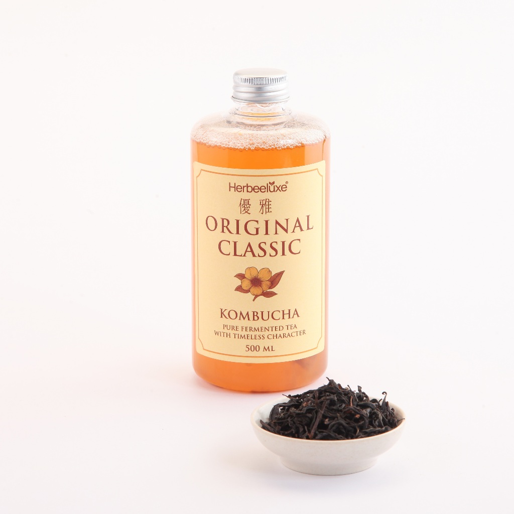 

HerbeeLuxe Kombucha 500ml I Minuman Teh Fermentasi Premium I Sehatkan Usus & Pencernaan I Halal