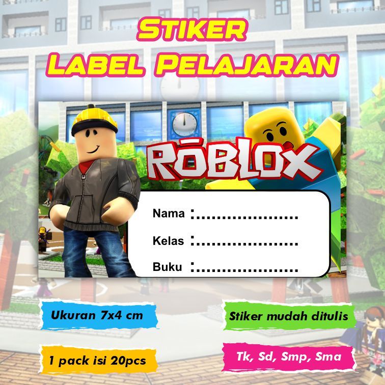 

Stiker Label Pelajaran Nama Kelas Karakter Roblox