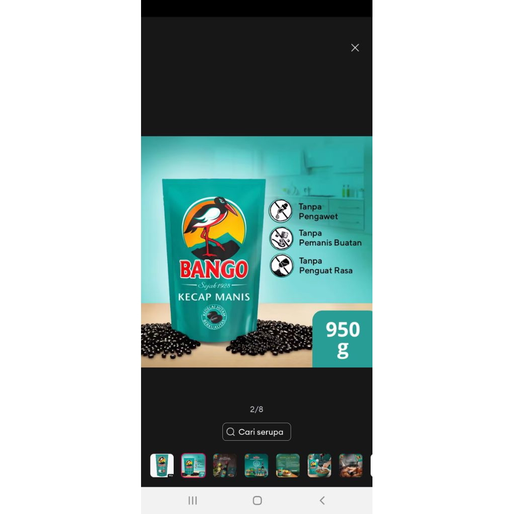 

kecap bango kemasan 950 g