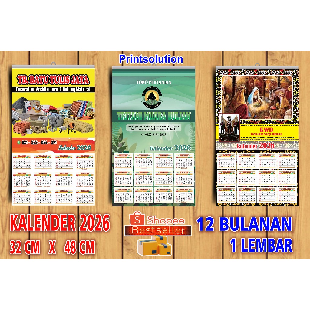 

Kalender Dinding 2026 1 Lembar 12 Bulan Murah