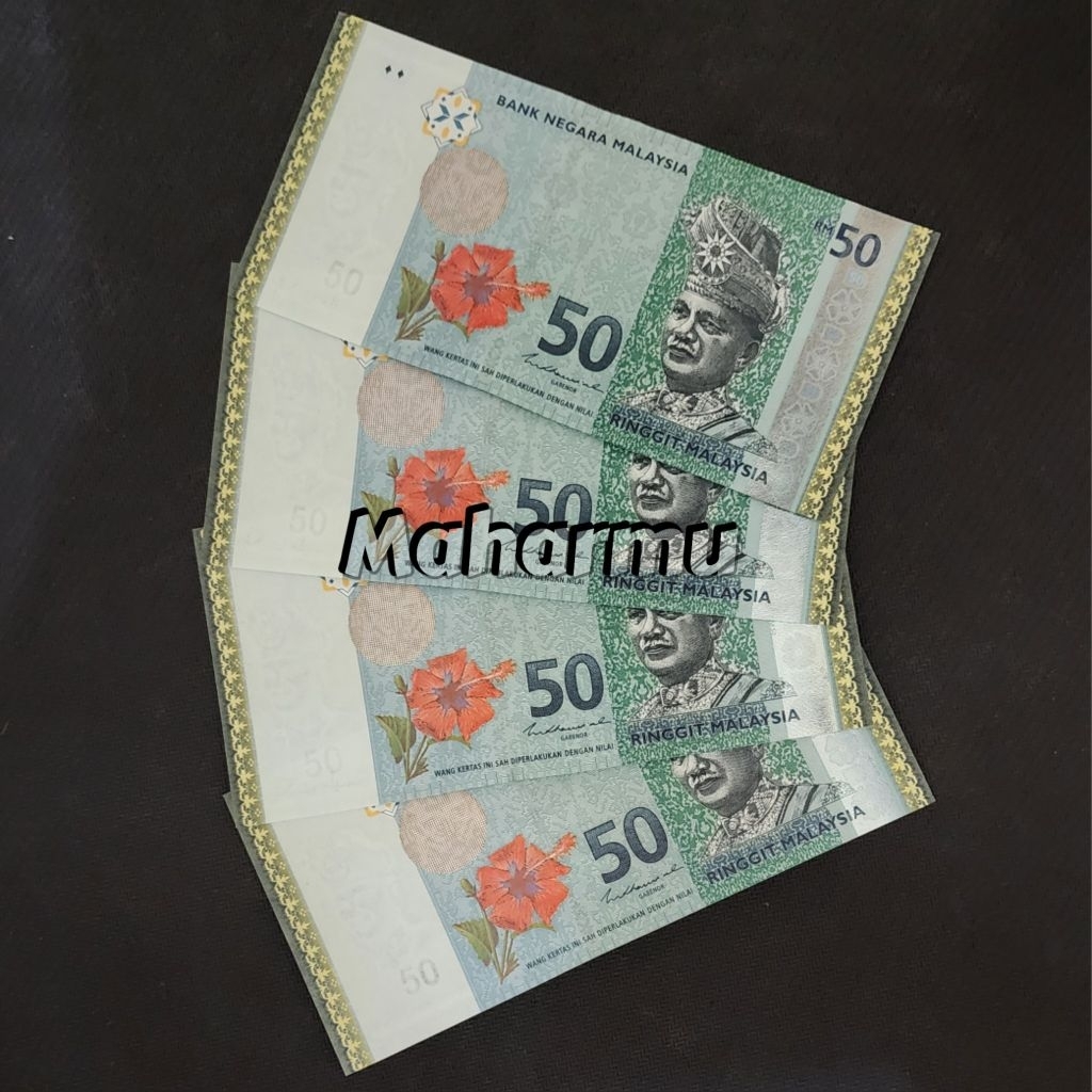 Malaysia Ringgit Uang Asing Kuno 50 Ringgit