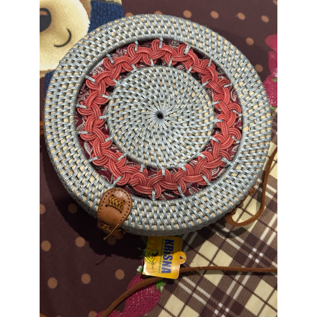 TAS ROTAN KRISNA ORI BALI SLINGBAG TAS WANITA