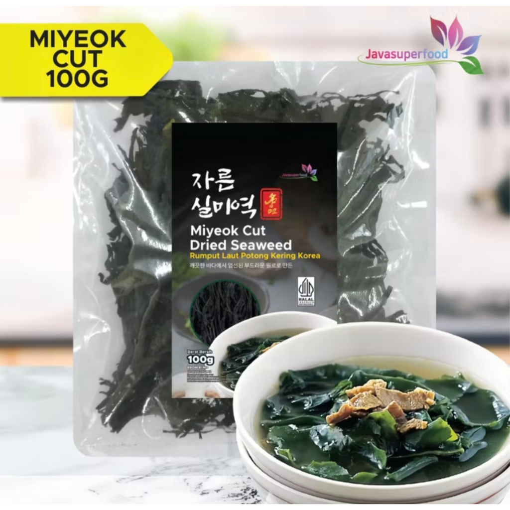 

Miyeok Cut Dried Seaweed - Rumput Laut Potong Kering - 100g - Halal