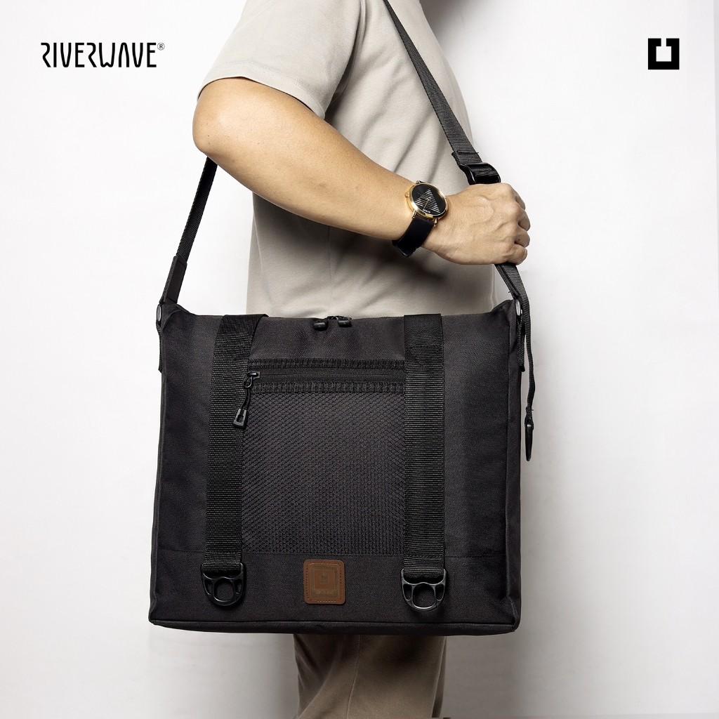 promo riverwave - mahakam totebag tas selempang pria slingbag multifungsi