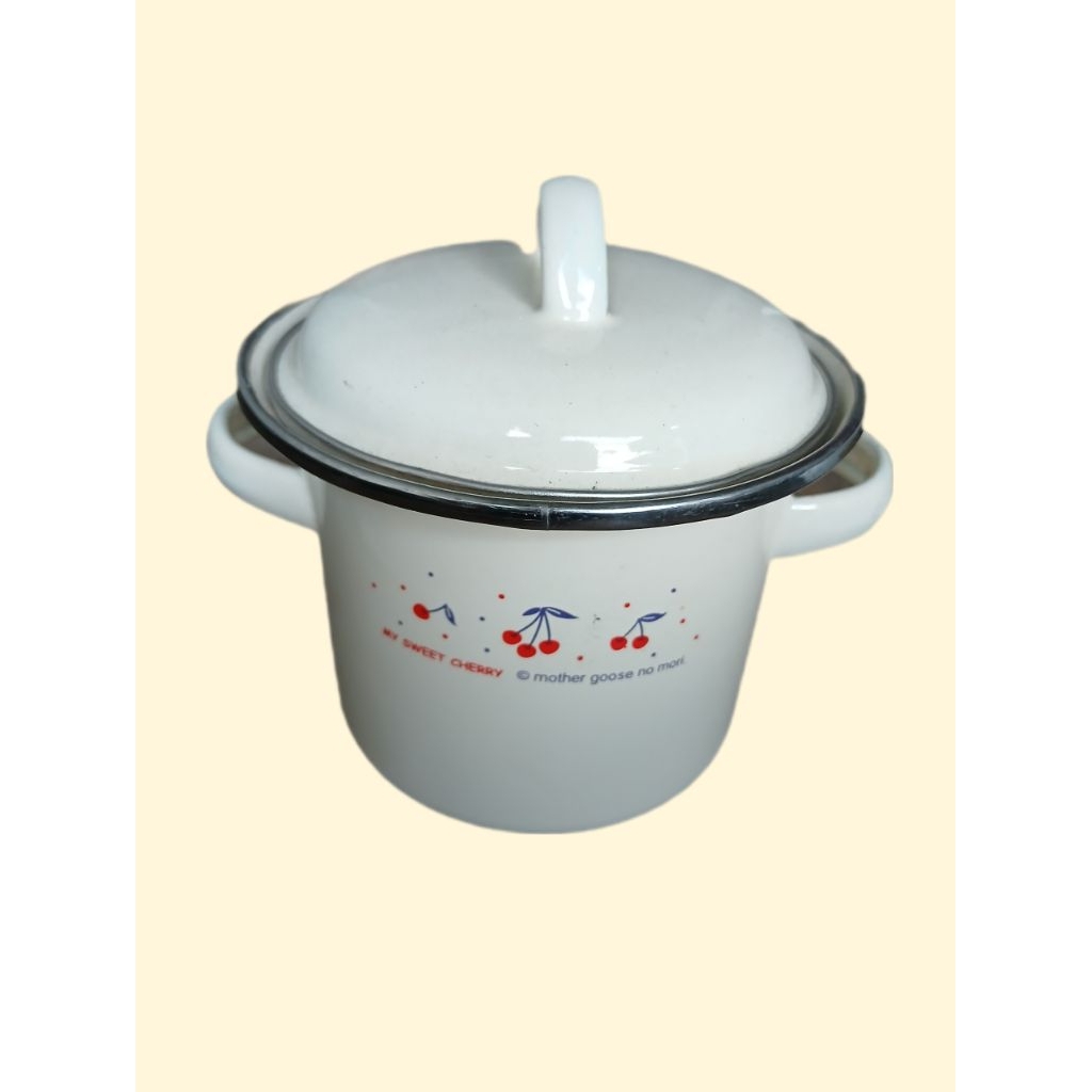 màngkoksup/panci enamel/panci mpasi/panci crem/panci biru/panci mini