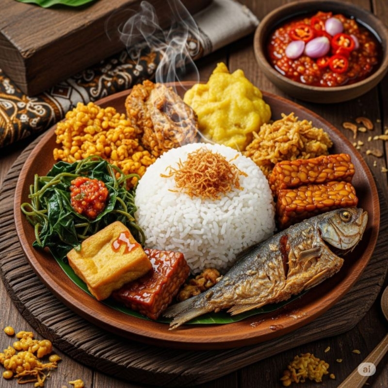 

sambelan lentho ikan asin