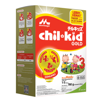 

Morinaga chil-kid 3 Gold Susu Bubuk Pertumbuhan Anak 1-3 Tahun Madu 780 g