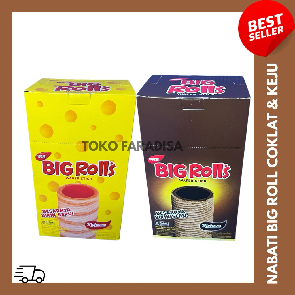 

NABATI BIG ROLL’S COKLAT / KEJU 20 @14g