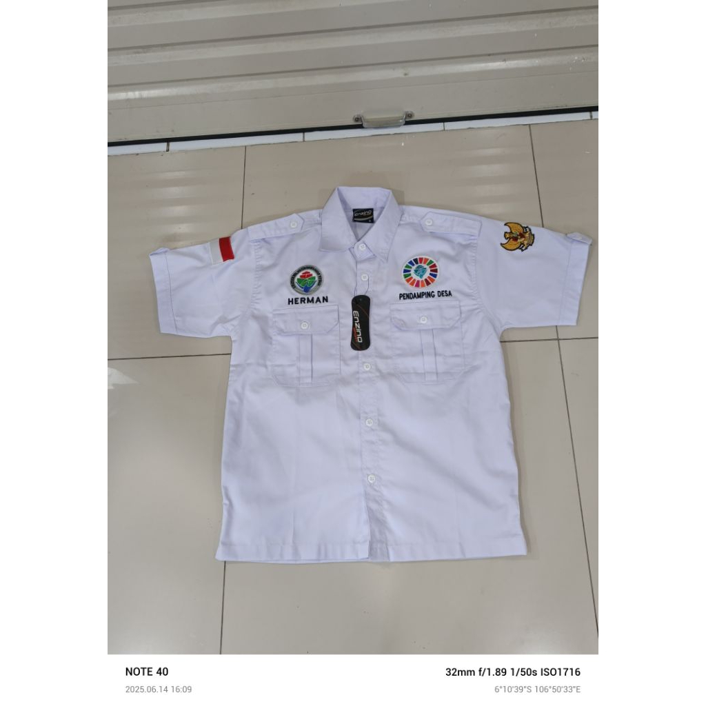kemeja kerja baju pdh pdl seragam kerja sdgs desa bisa pendamping desa